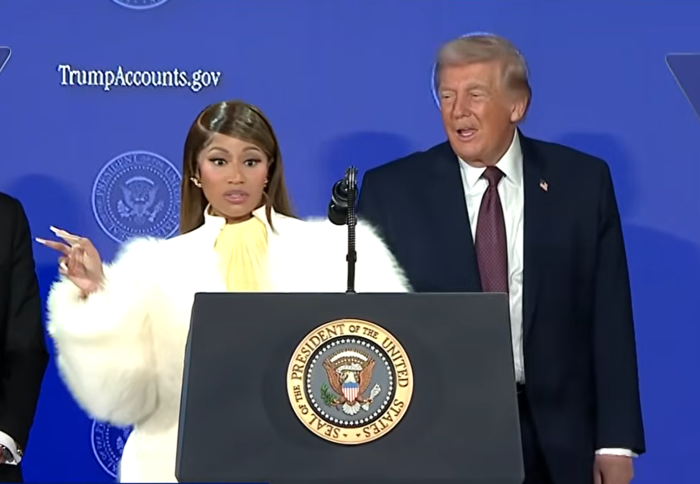 Rapper Nicki Minaj Pledges Financial Support for Trump Accounts