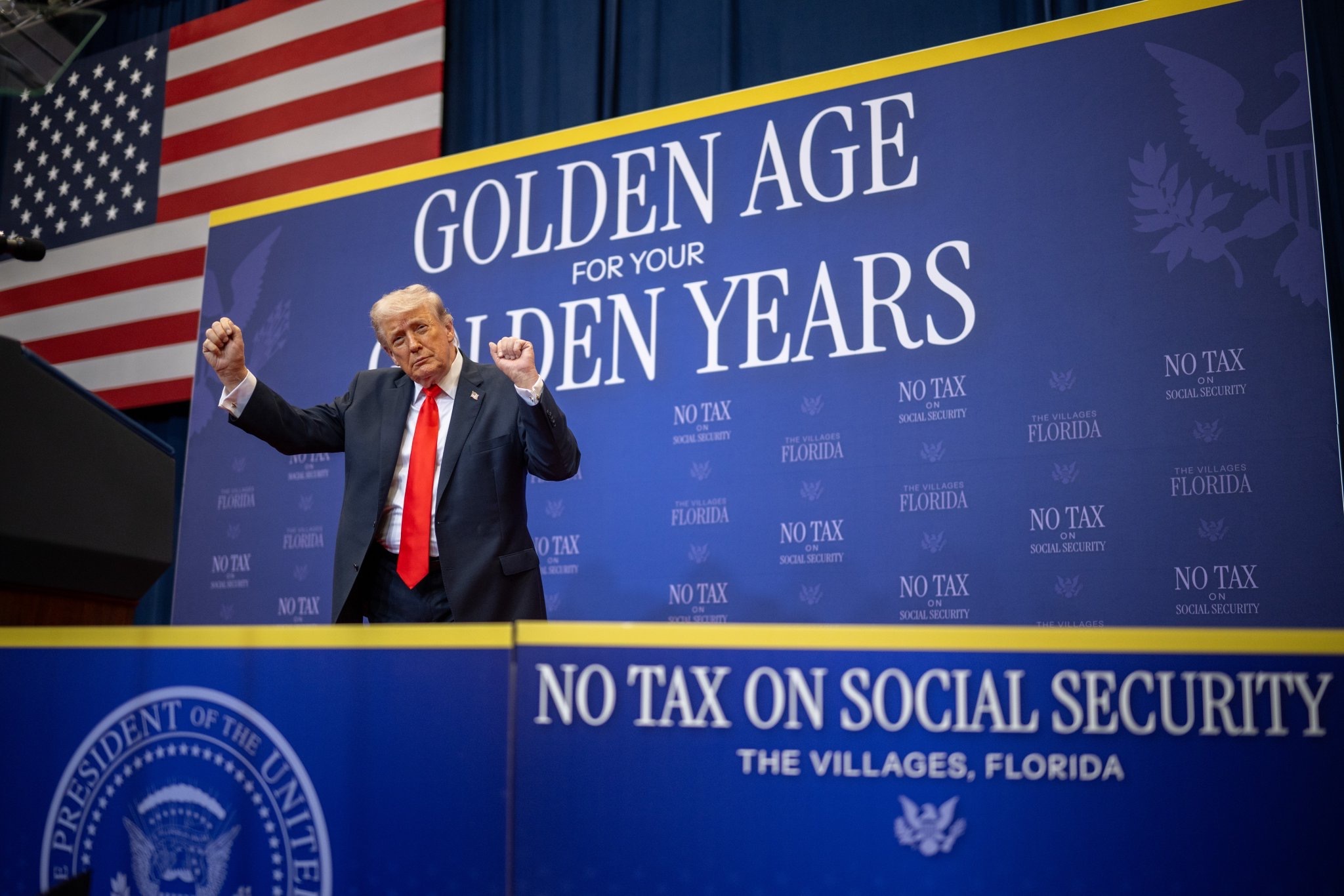 Trump Touts ‘Golden Age’ for Seniors During Florida Rally