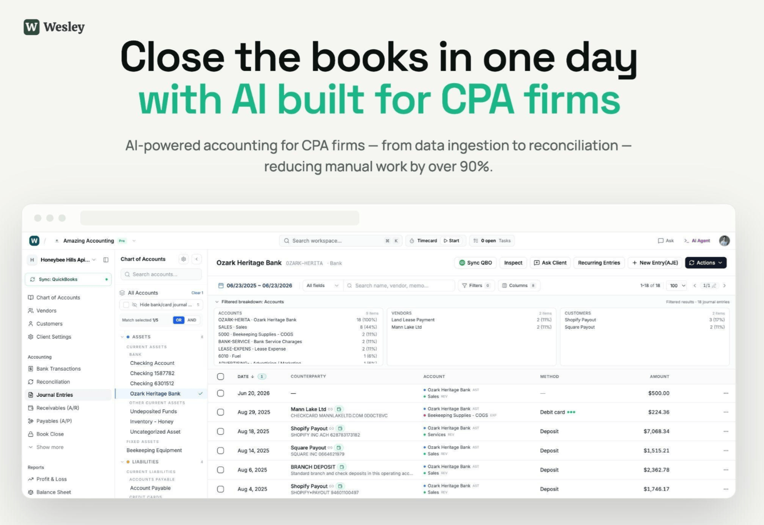 Wesley Rolls Out AI Bookkeeping Platform for CPA Firms - CPA Practice ...