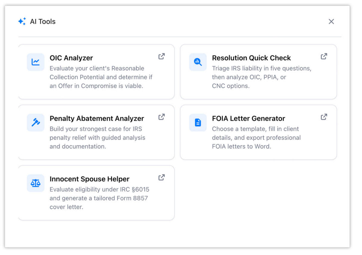 The First Workflow System Built Specifically for IRS Representation Practices