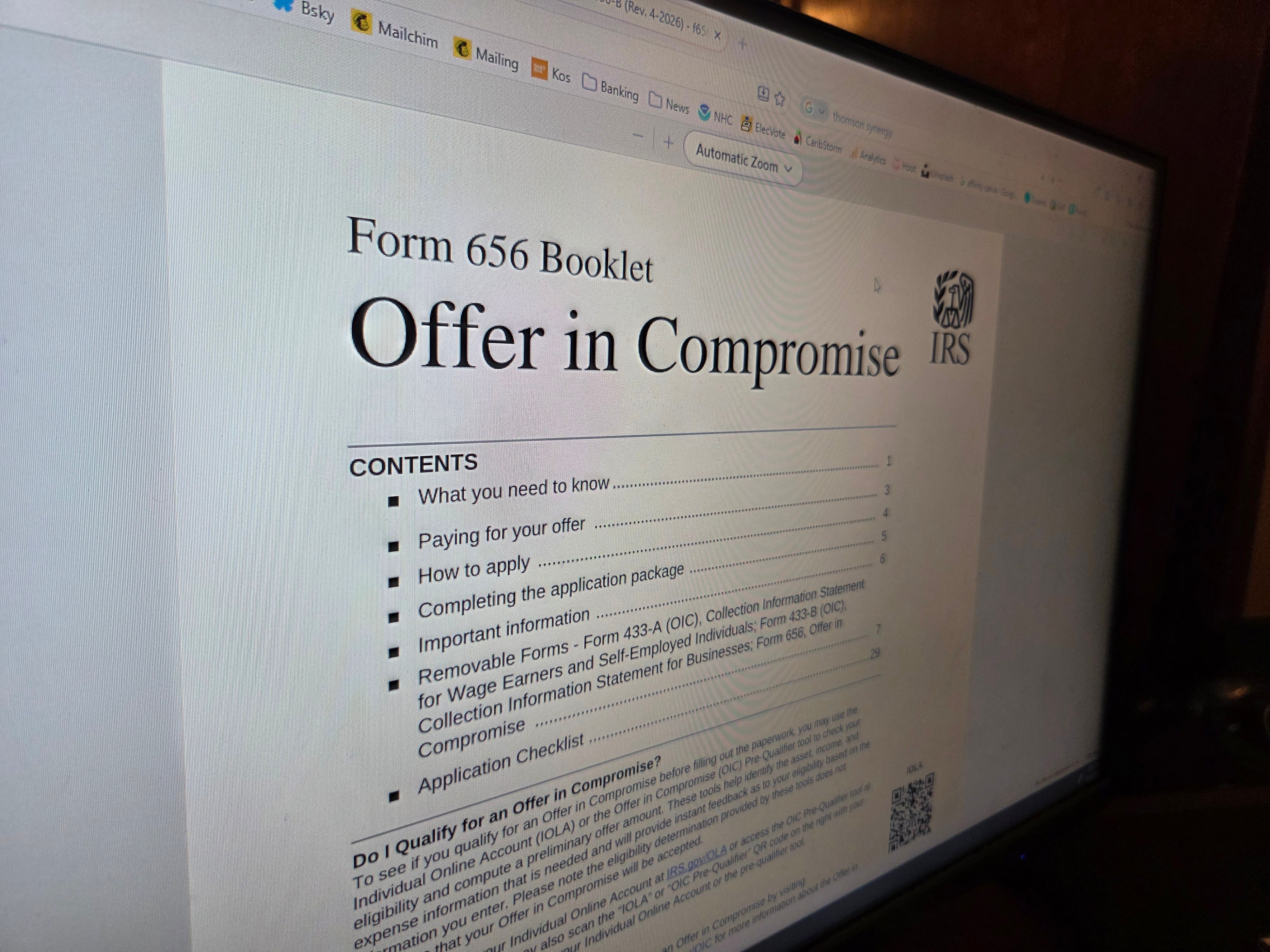 Installments Offer Offer in Compromise, Installment Agreement or Currently Not Collectible ...