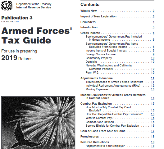 IRS Military Tax Guide