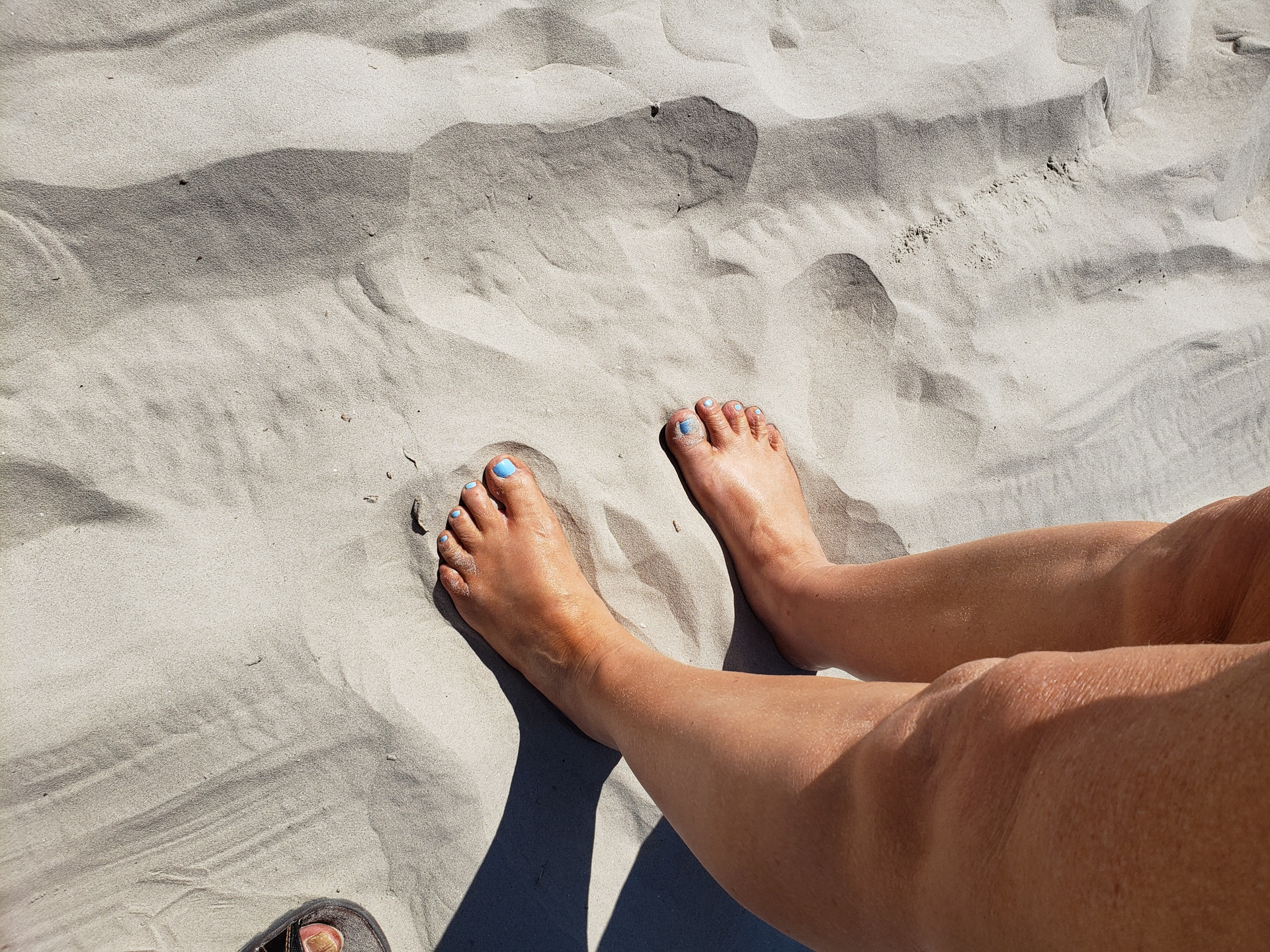 vacation sand feet