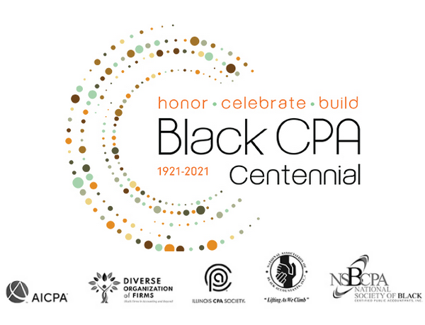 Black CPA Centennial Logo
