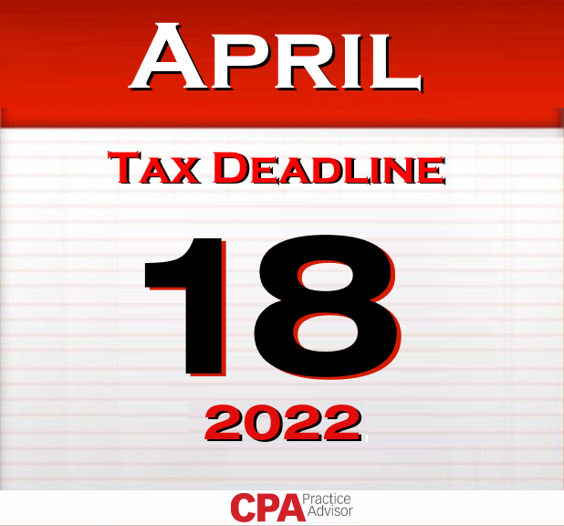 April 18 2022 Tax Deadline