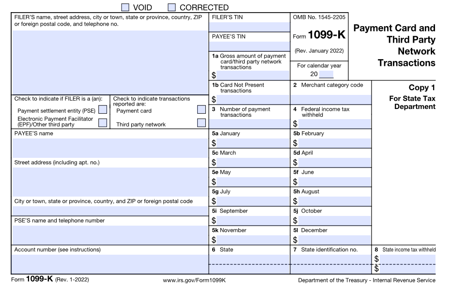 or  Sale of $600 Now Prompt an IRS Form 1099-K