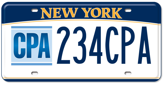 NY CPA plate