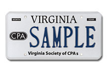 VA CPA plate