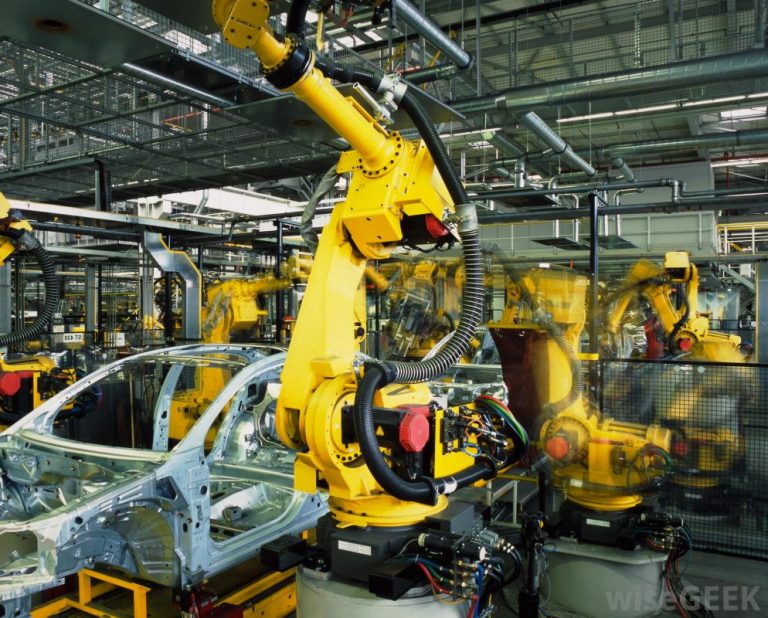 robots working on a automobile assembly line 1  5501d6a7390c3