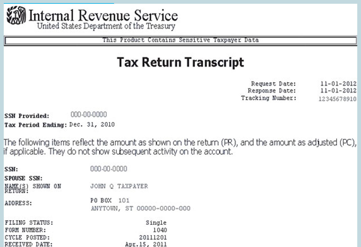 IRS Redesigns Tax Transcript to Protect Taxpayer Data CPA Practice